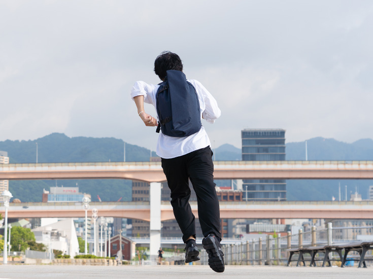 走っても揺れにくい設計