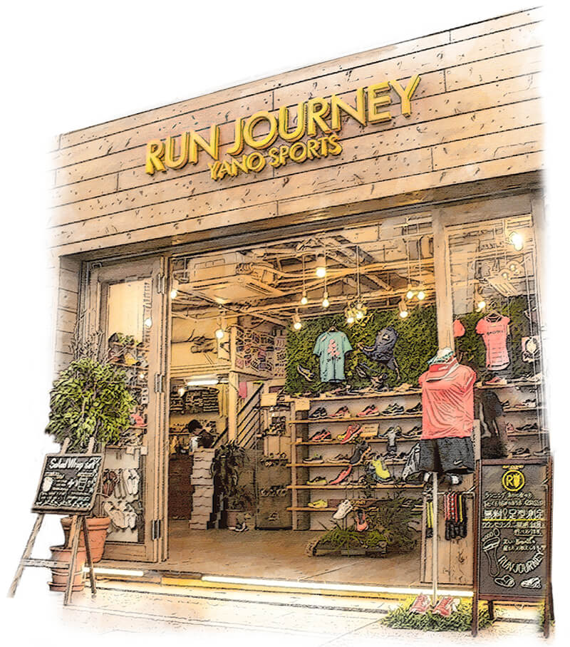 RUN JOURNEY YANO SPORTS カフェ